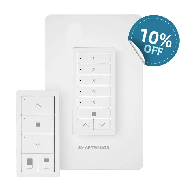 SmartWings TapTech Wandschalter 5-Kanal weiß