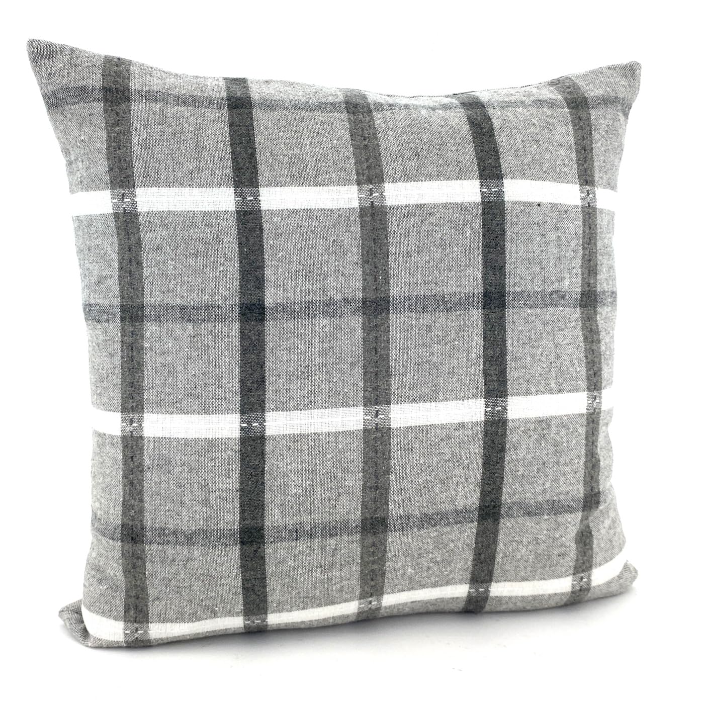 heimtexland Typ899 Kissenhülle 45x45 cm grau-weiß 2er