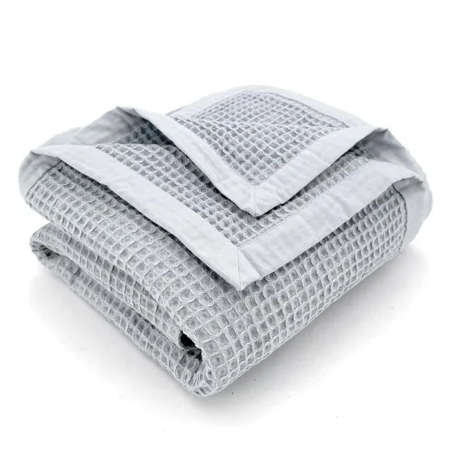 heimtexland Typ914 Sommerdecke 150x140 cm grau Baumwolle
