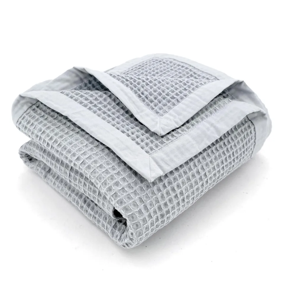 heimtexland Typ914 Sommerdecke 150x140 cm grau Baumwolle