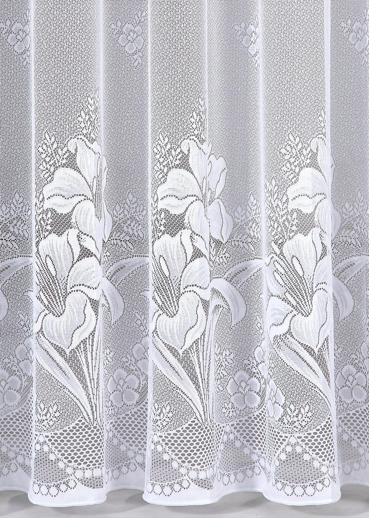 heimtexland Typ43 Store 160x300 weiß Blumen Allover