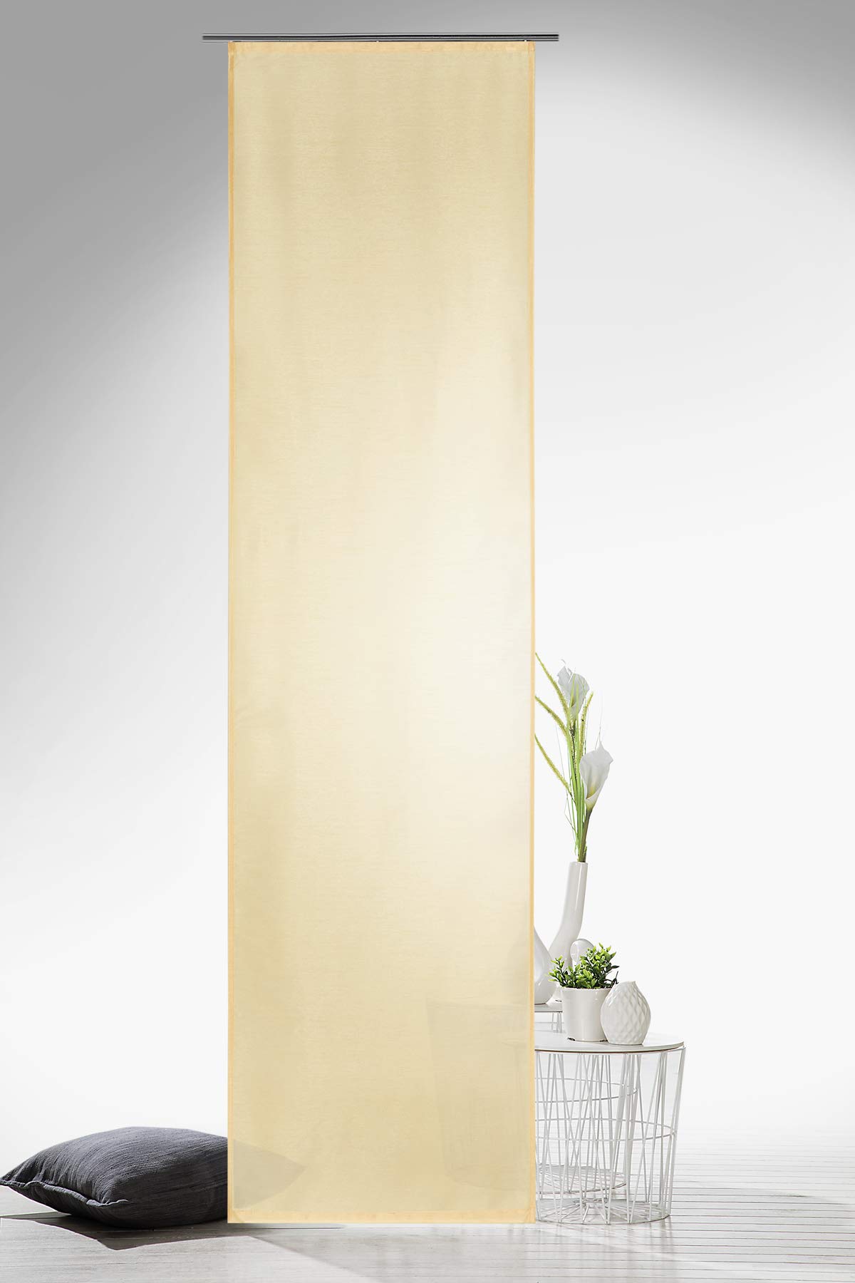 heimtexland Typ118 Schiebegardine 245x60 cm beere halbtransparent