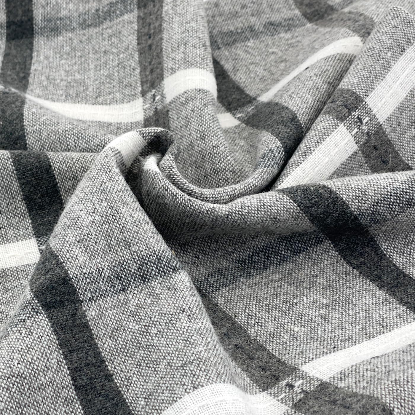 heimtexland Typ899 Kissenhülle 45x45 cm grau-weiß 2er