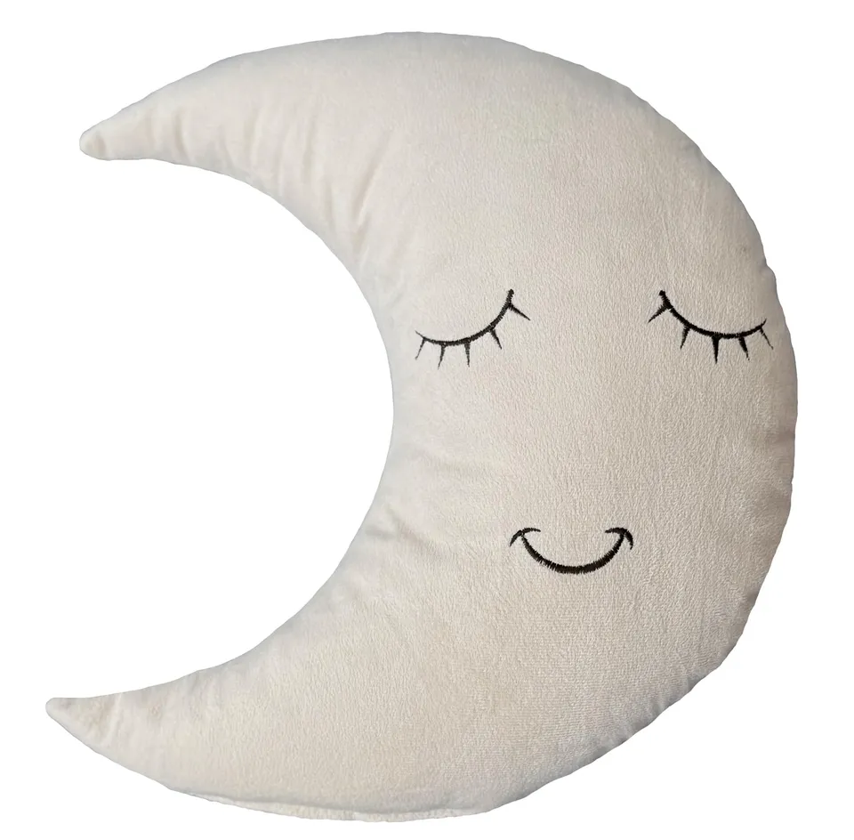 heimtexland Typ916 Mond Kuschelkissen Creme mit Gesicht