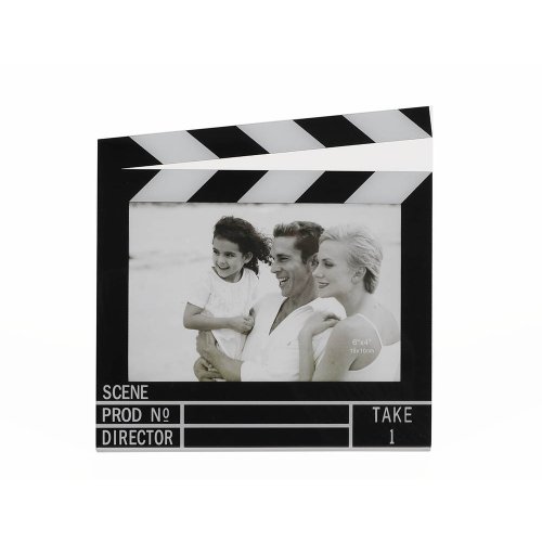 HAB & GUT FR011 Bilderrahmen Filmklappe 18x18 schwarz