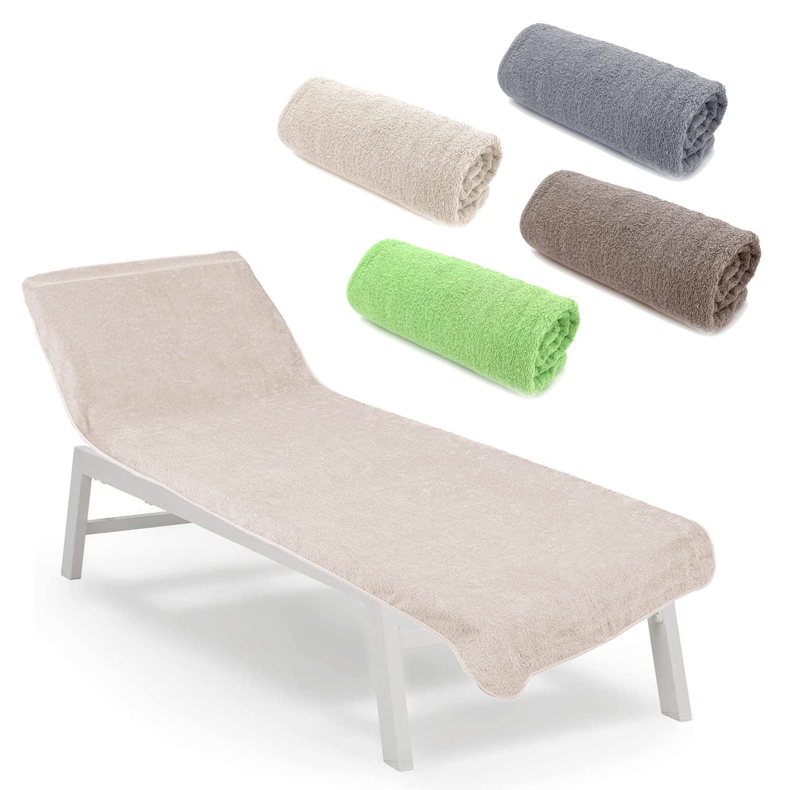 heimtexland Typ772 Liegestuhlauflage Aqua 75x200 Frottee