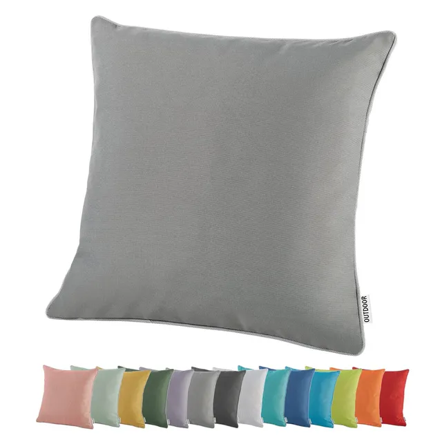 heimtexland Typ551 Lotus Outdoor-Kissen 45x45 cm taupe wasserabweisend