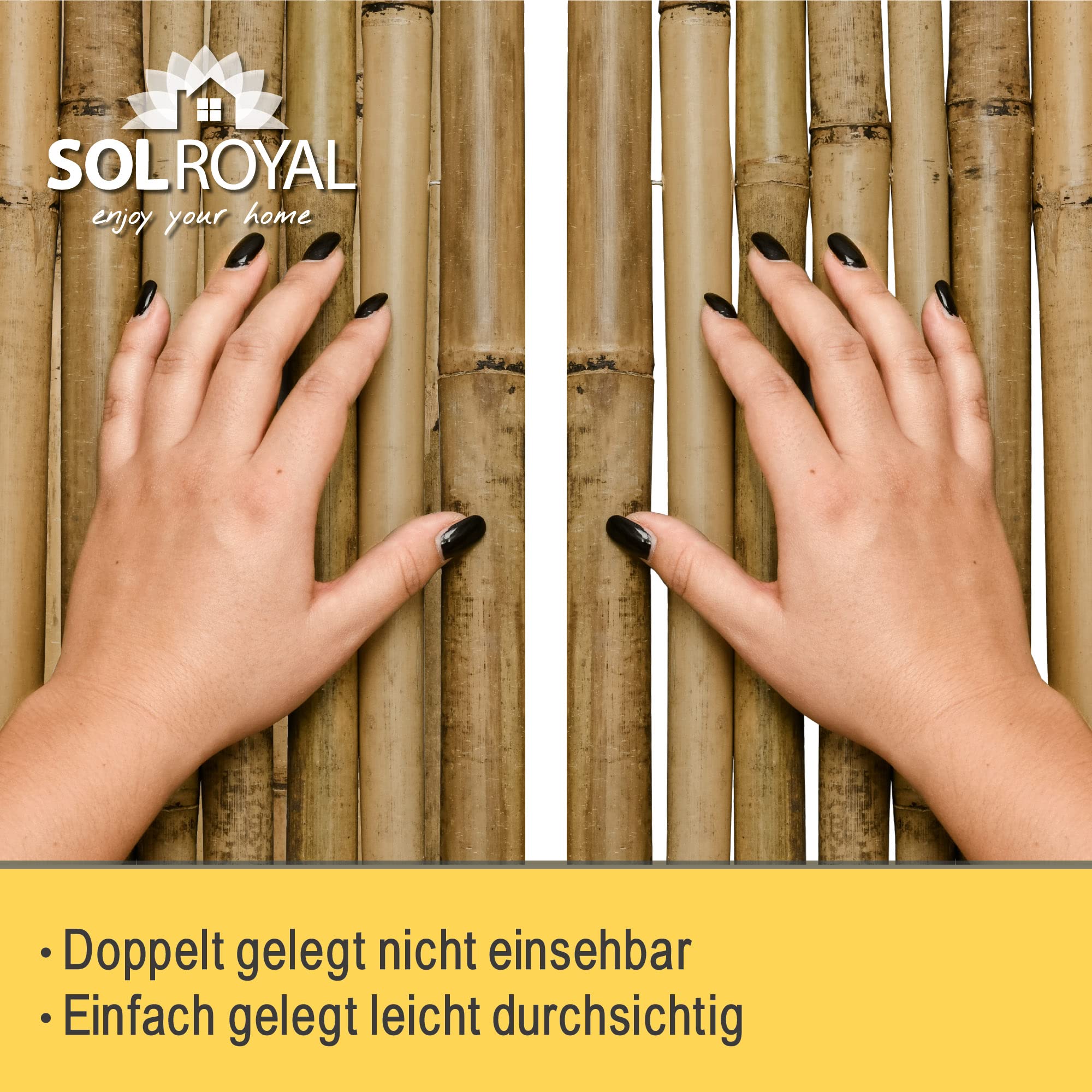 Sol Royal B38 Sichtschutzmatte 100x250 cm Bambus