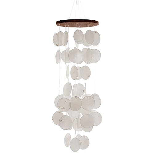 HAB & GUT HA105 Windspiel Weiß 60 cm Perlmutt