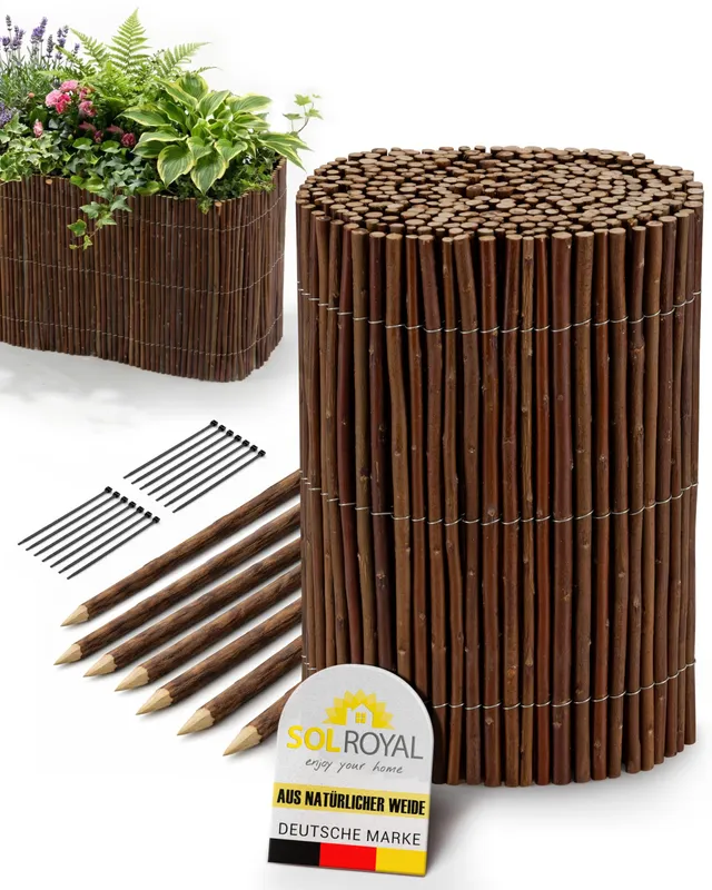 Sol Royal WB79 Beeteinfassung Weide 40x300 cm zum Stecken