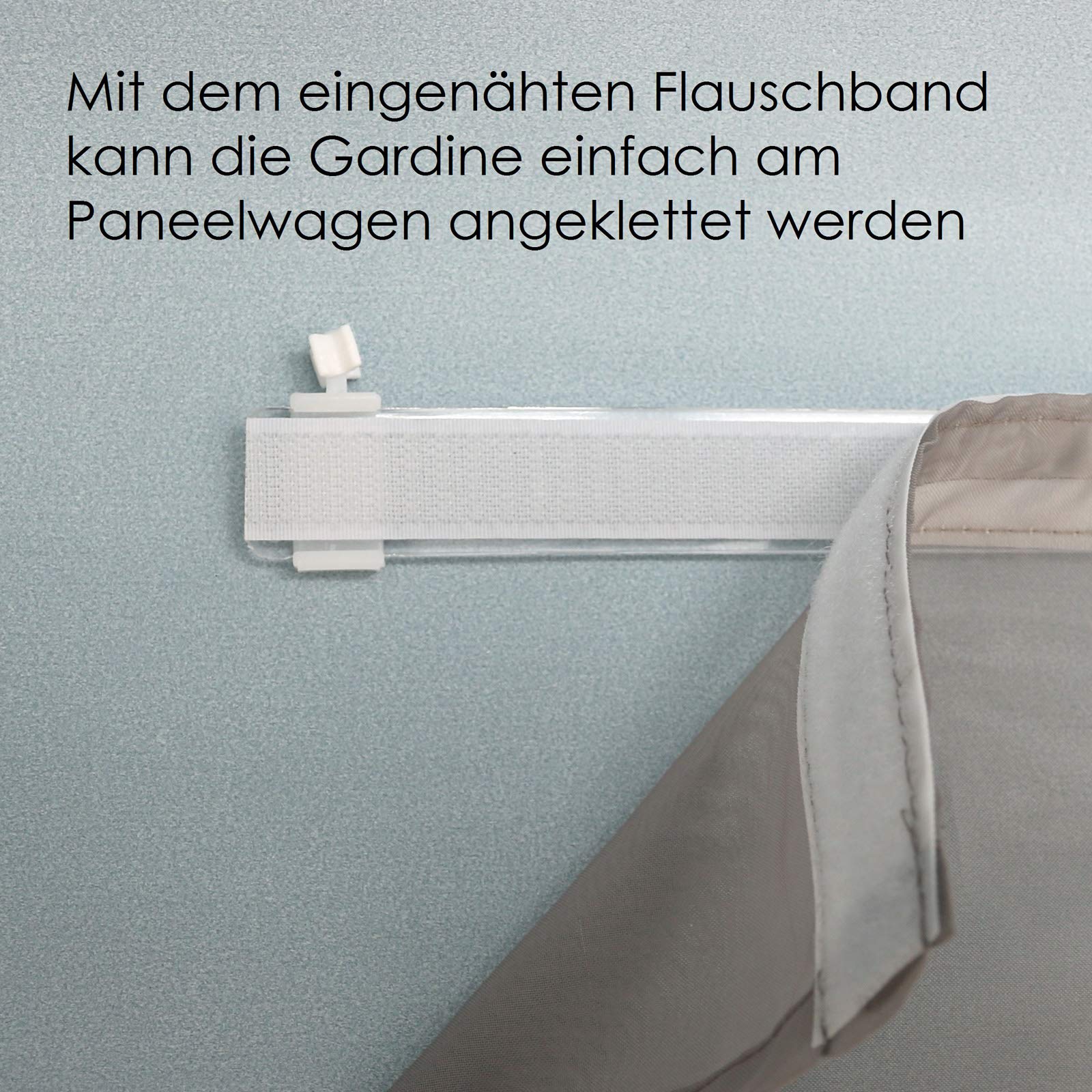 heimtexland Typ593 Schiebevorhang 60x245 Petrol Struktur