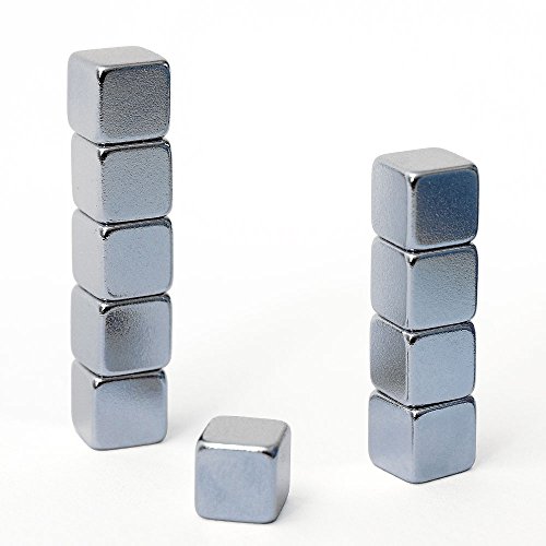 HAB&GUT MC000-CUBL Magnete 5mm Anthrazit 10er Neodym N38