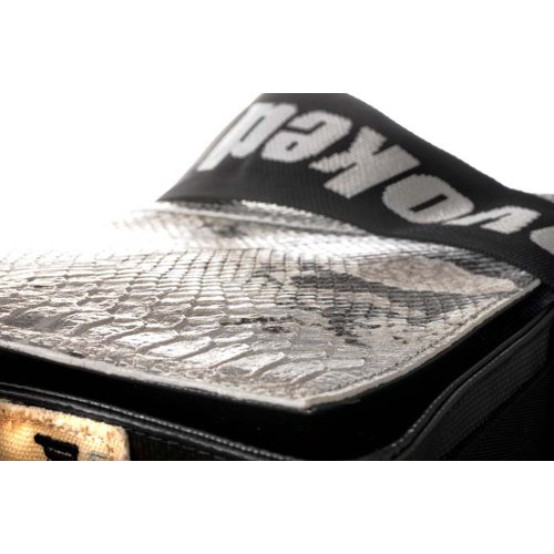 PROVOKED Mini Messenger Bag Python schwarz Kroko 26x21