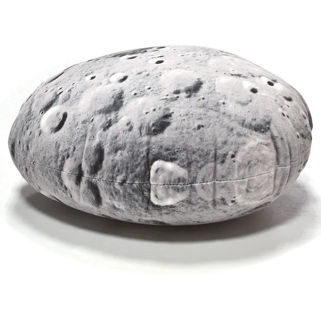 HAB & GUT PS034 Mond Steinkissen 50x36 cm Grau Plüsch