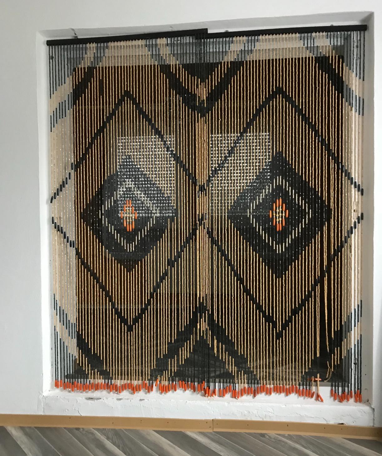 HAB & GUT DV0151 Türvorhang 90x200 cm Holz Braun