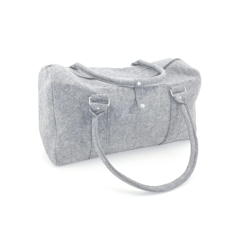 heimtexland Typ770 Reisetasche 50 cm hellgrau Filz Weekender