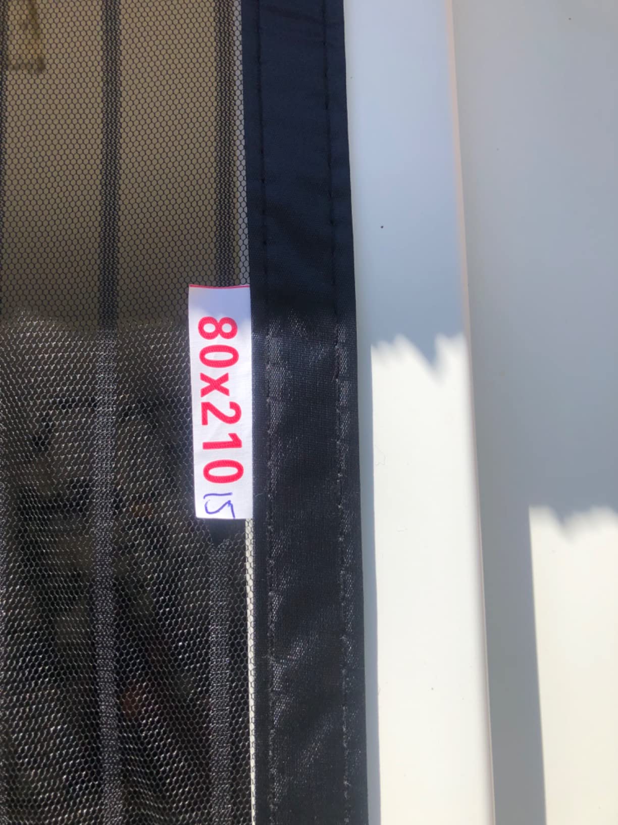 REDFIRE Fliegengitter Tür Magnet 70x220cm schwarz