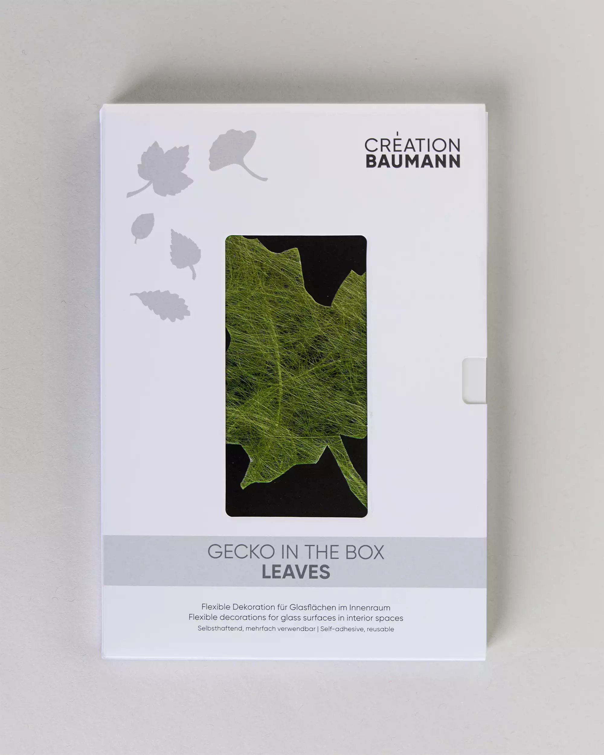 Création Baumann Gecko in the Box Leaves Hafttextil
