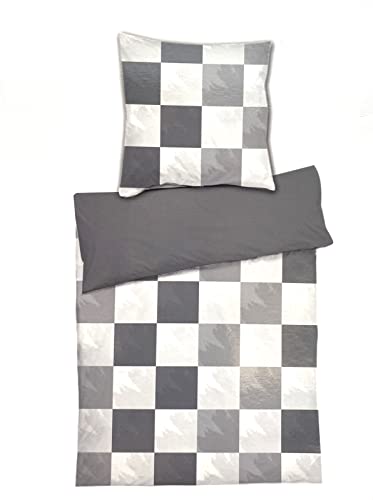 heimtexland Typ785 Bettwäsche 135x200 Karo Fleece Allergiker