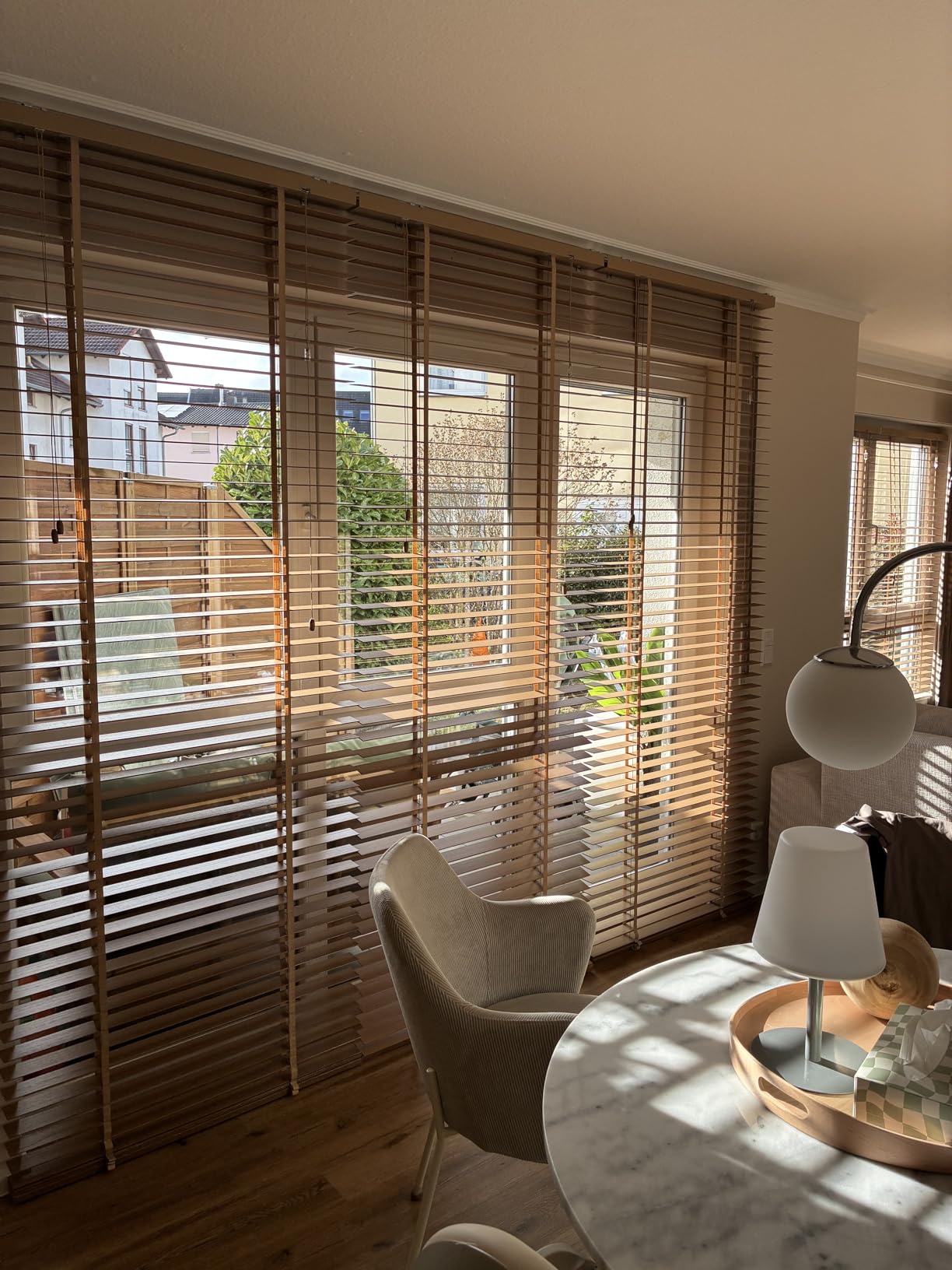 Sol Royal Holzjalousie 50mm 70x250 Echtholz blickdicht