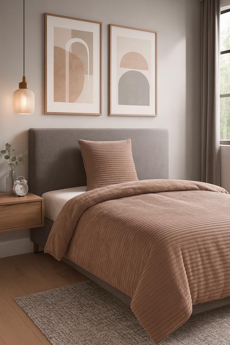 heimtexland Typ768 Bettwäsche 135x200 Taupe Cord