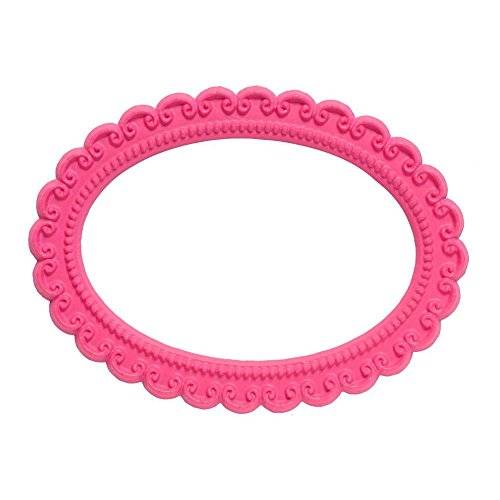 HAB & GUT Oval Magnetbilderrahmen Pink 7,7x10 cm für Kühlschrank