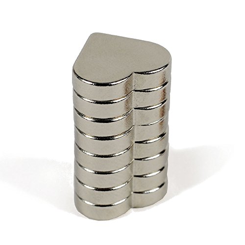 HAB & GUT MC000-H Magnet-Herz 8er Silber Neodym N40