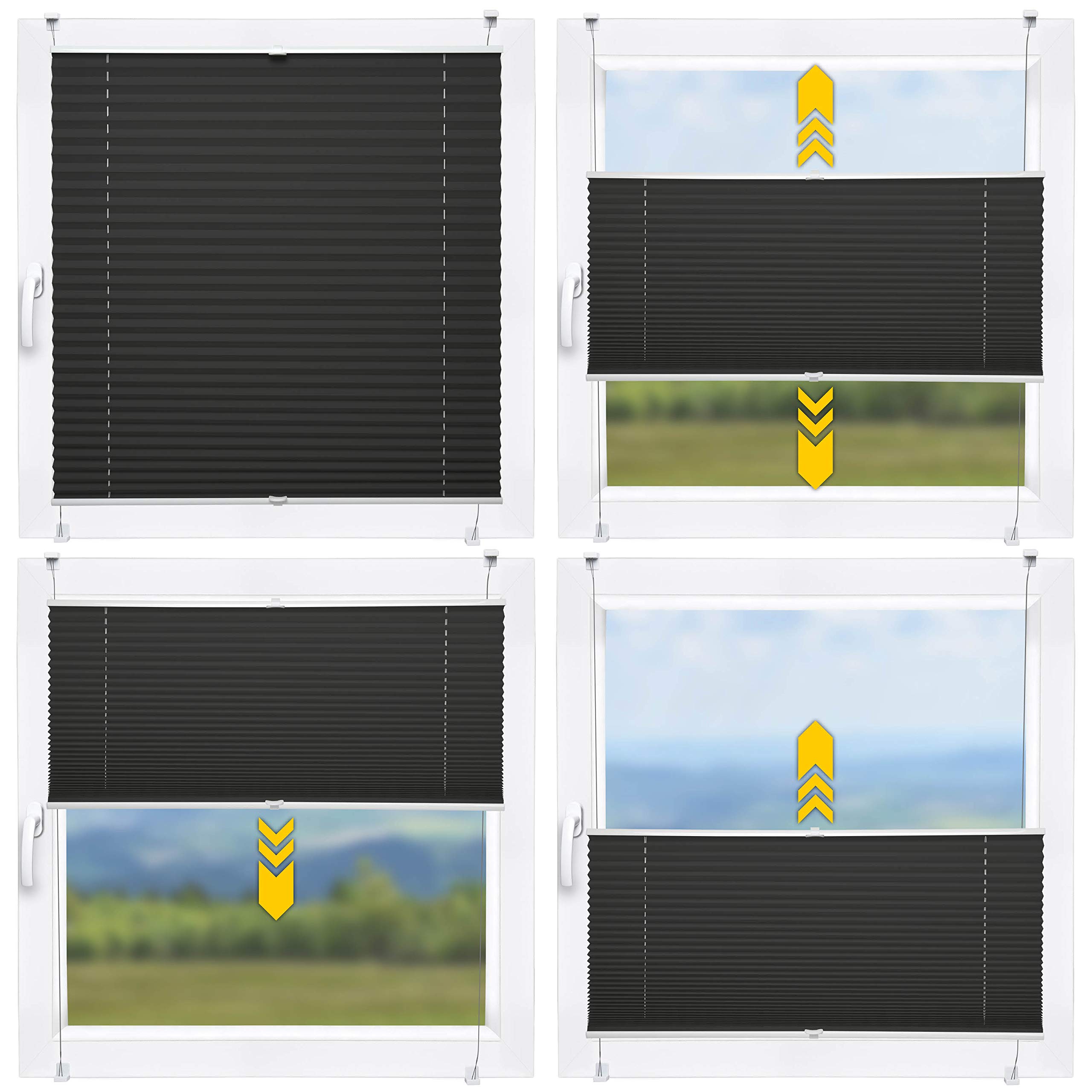 Sol Royal SolDecor P26 Plissee 100x120 cm Anthrazit klemmfix