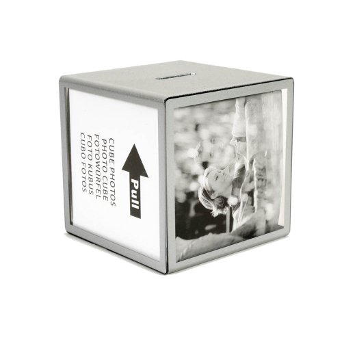 HAB & GUT FRBOX001 Bilderhalter Spardose 9,5cm silbern