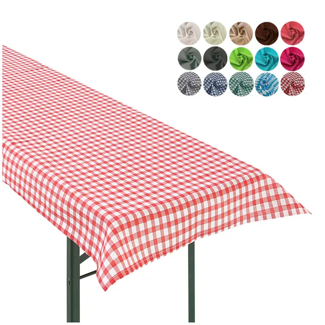 heimtexland Typ861 Tischdecke 90x240 cm Rot Vichy-Karo