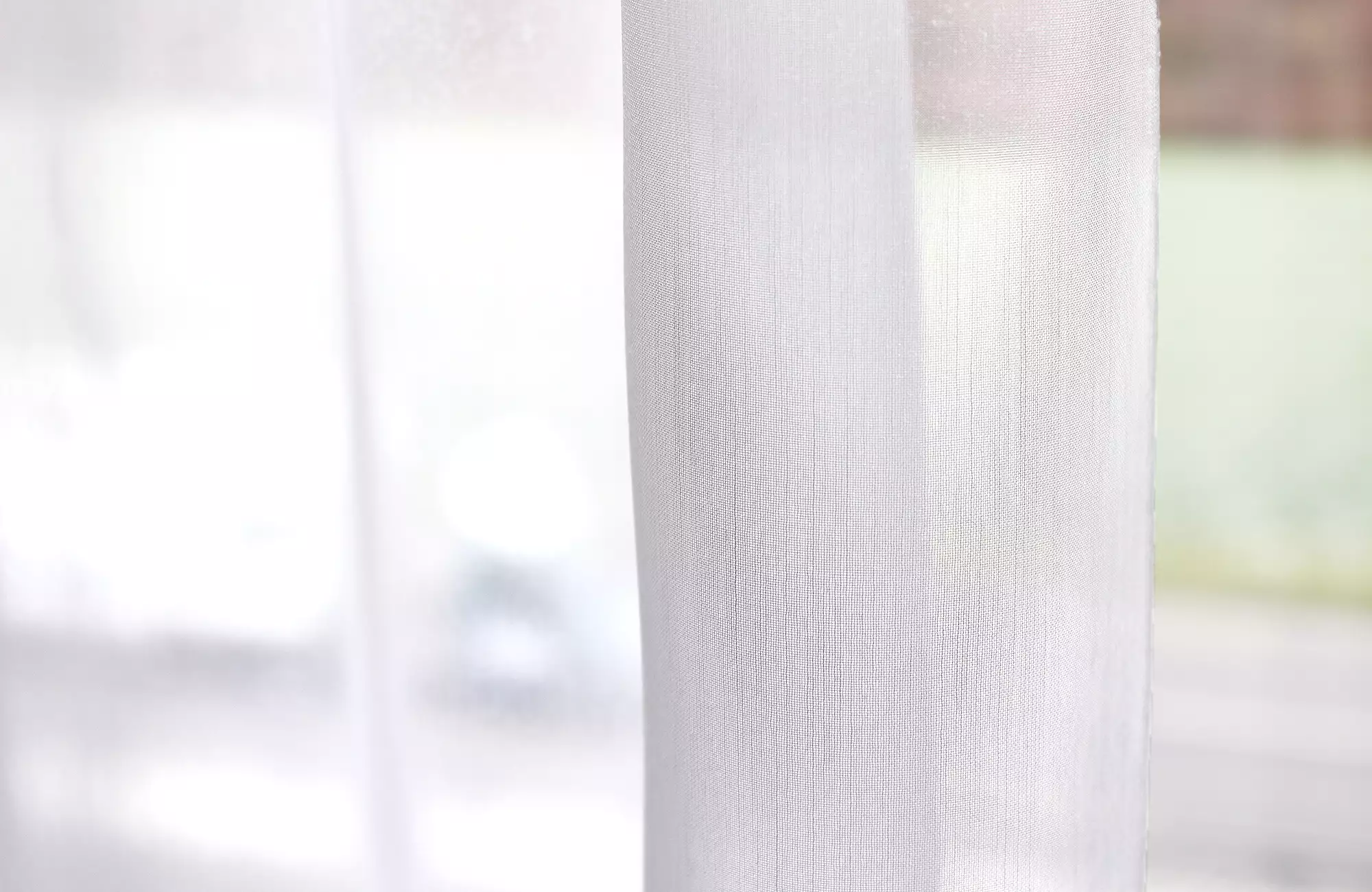 Création Baumann Solista Weiss III Vorhangstoff transparent