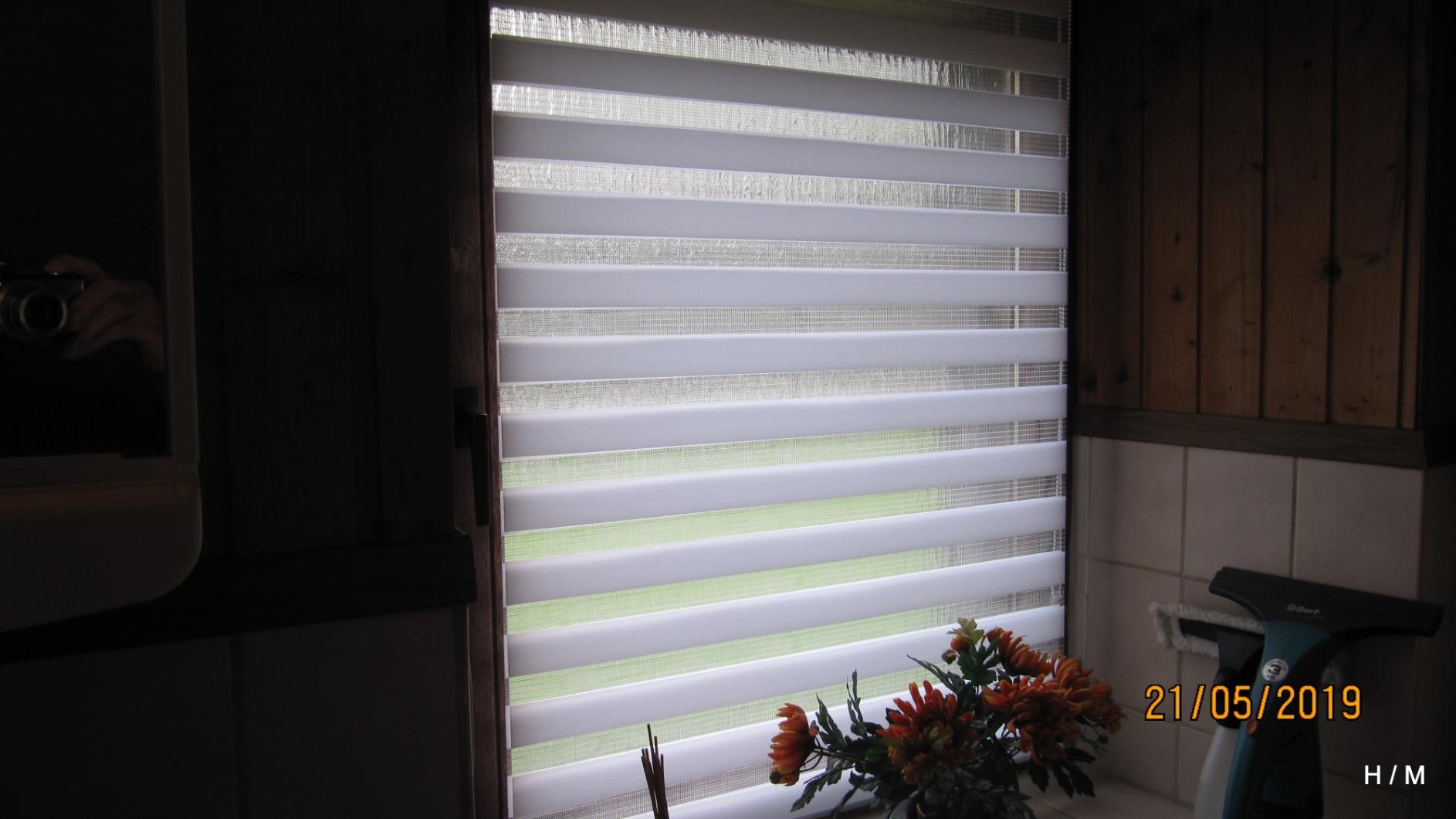 Sol Royal Klemmfix Doppelrollo 60x220 cm Weiß blickdicht
