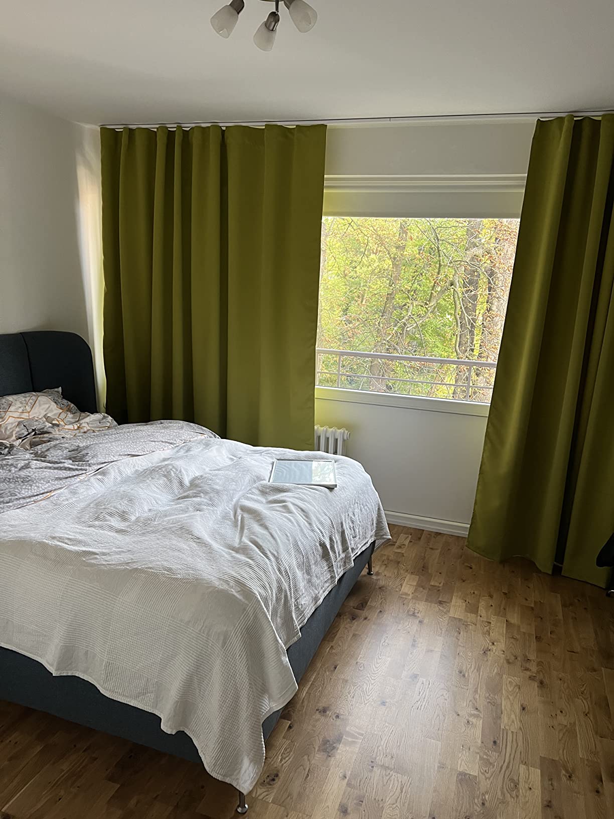 heimtexland Typ139 Gardine blickdicht 245x275 cm Dunkelblau