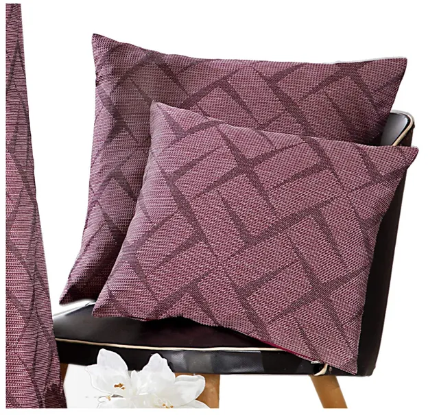 heimtexland Typ594 Kissenhölle 40x40 bordeaux rot 3D-Jacquard