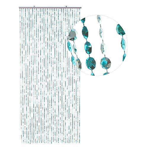 HAB & GUT DV0355 Türvorhang Diamanten Klar 90x200