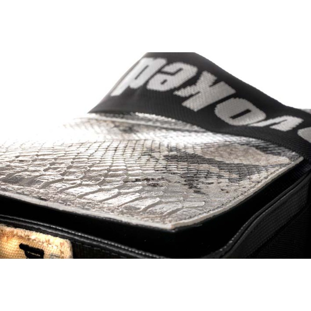 PROVOKED Mini Messenger Bag Python schwarz Kroko 26x21