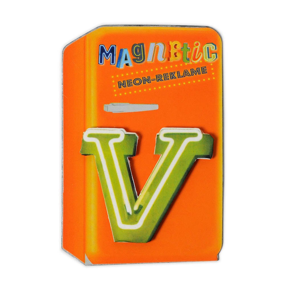 HAB & GUT Vintage VM022 Magnetbuchstabe V Blech Retro
