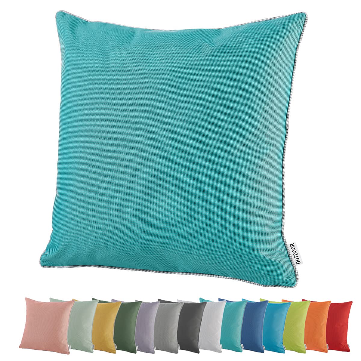 heimtexland Typ551 Lotus Outdoor-Kissen 45x45 cm taupe wasserabweisend