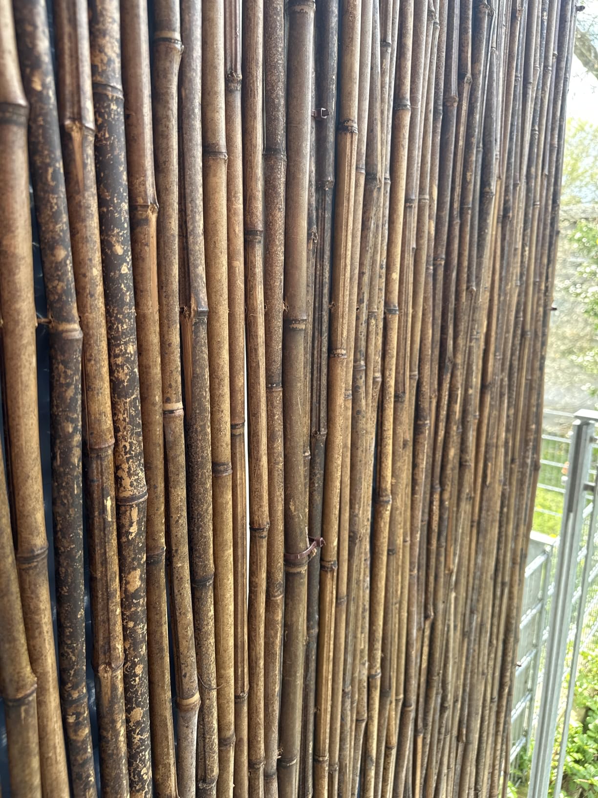 Sol Royal B23 Bambus Sichtschutzzaun 150x250 cm dunkelbraun witterungsbeständig