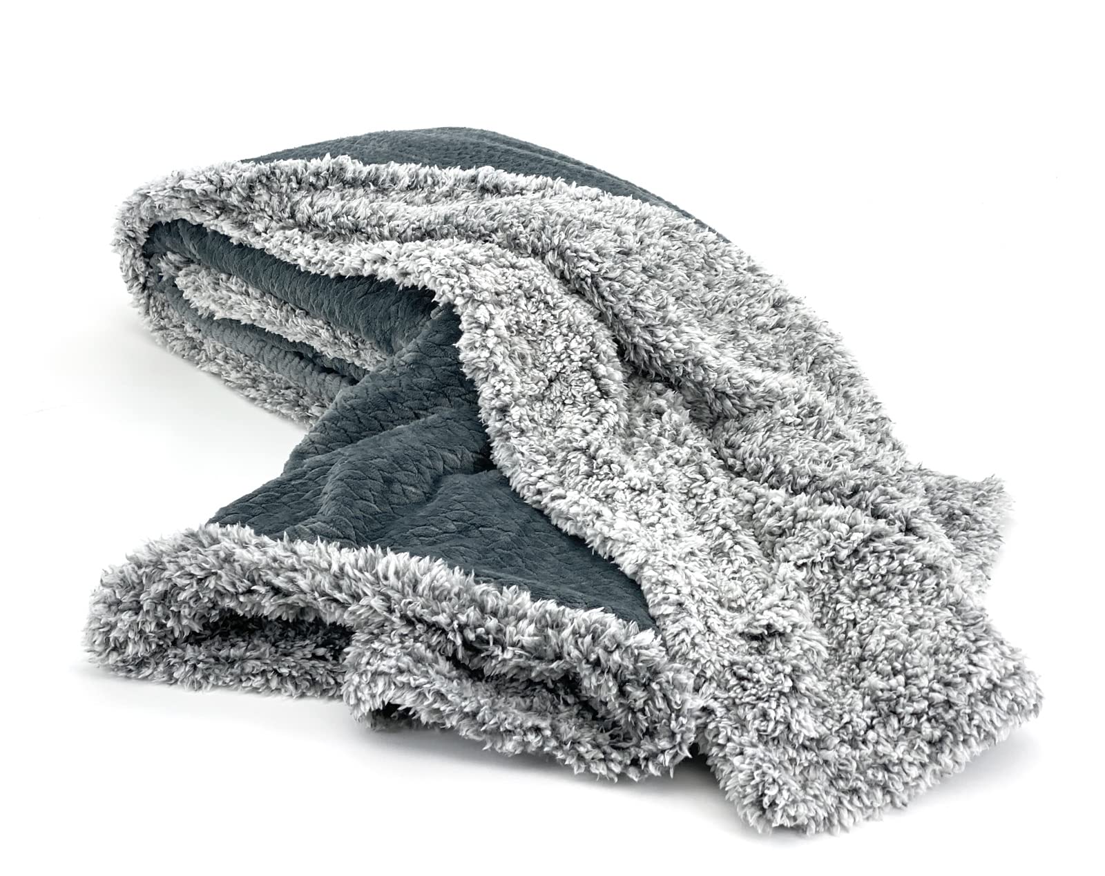 heimtexland Typ781 Sherpa Kuscheldecke 200x150 anthrazit extra warm
