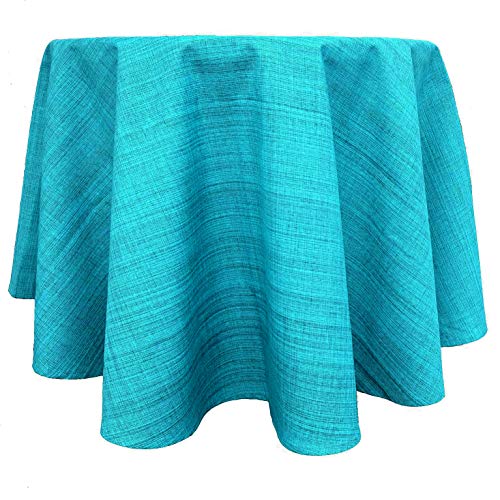 heimtexland Typ645 Tischdecke Outdoor Türkis rund 145 cm