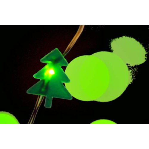 HAB & GUT LED003 Lichterkette Tannen grün Batterie 20er