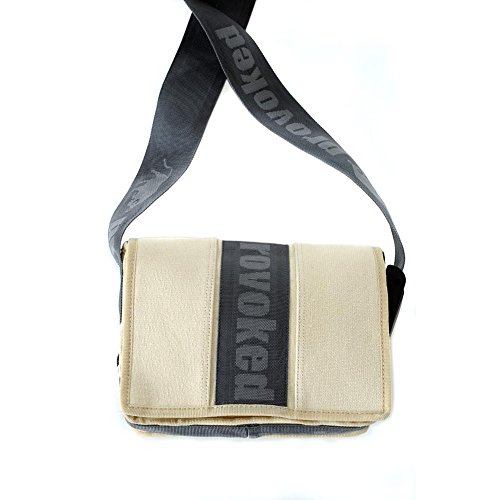 HAB & GUT E4022A Mini Messenger Bag Canvas Beige 26x19 cm Klett