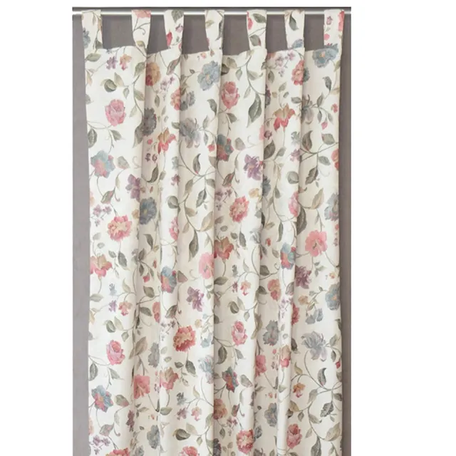 heimtexland Typ312 Schlaufenschal 245x140 cm Blumen Jacquard