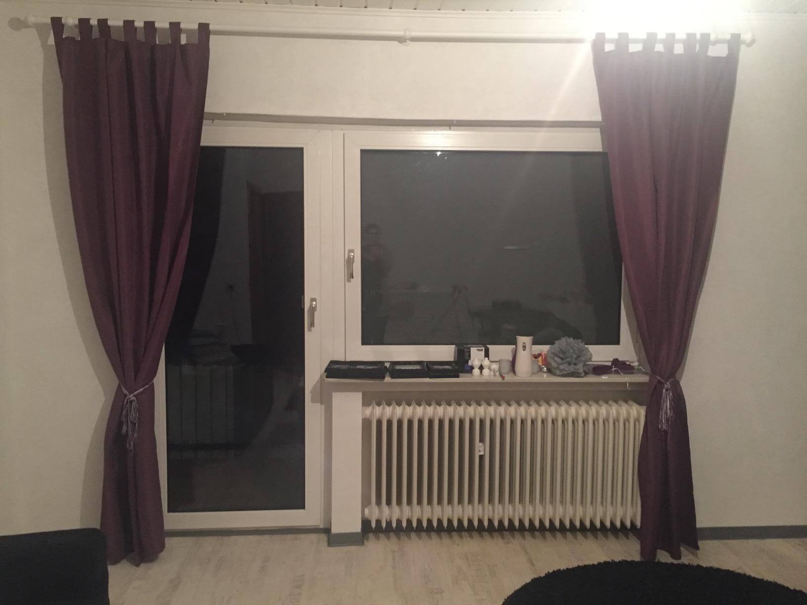 heimtexland Typ117 Schlaufenschal 245x140 Bordeaux blickdicht