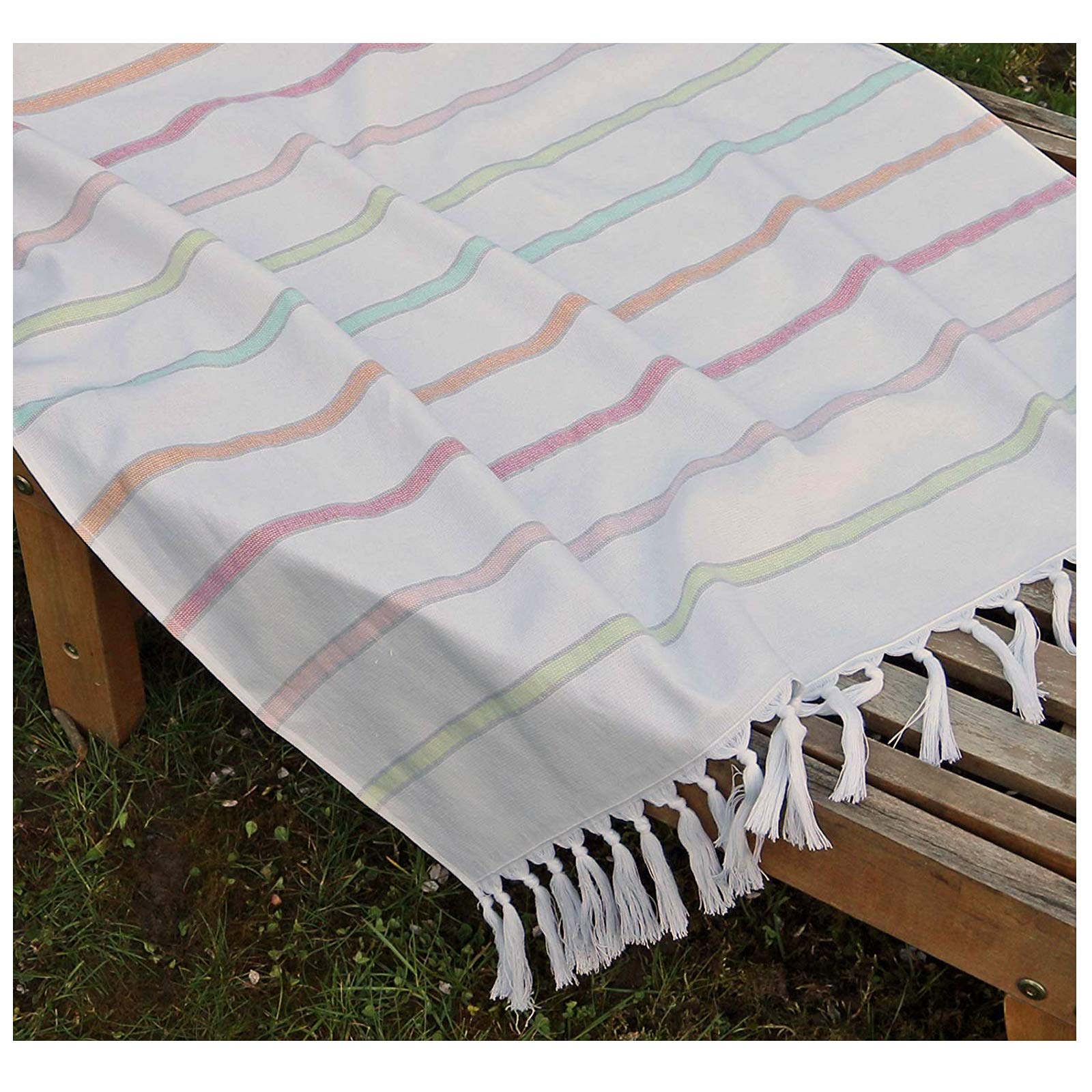 heimtexland Typ435 Hamamtuch 80x160cm Dunkle Streifen Baumwolle