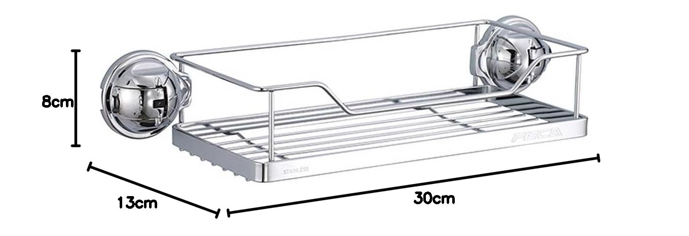 HAB & GUT FC011 Wandablage verchromt 28x12 cm ohne Bohren