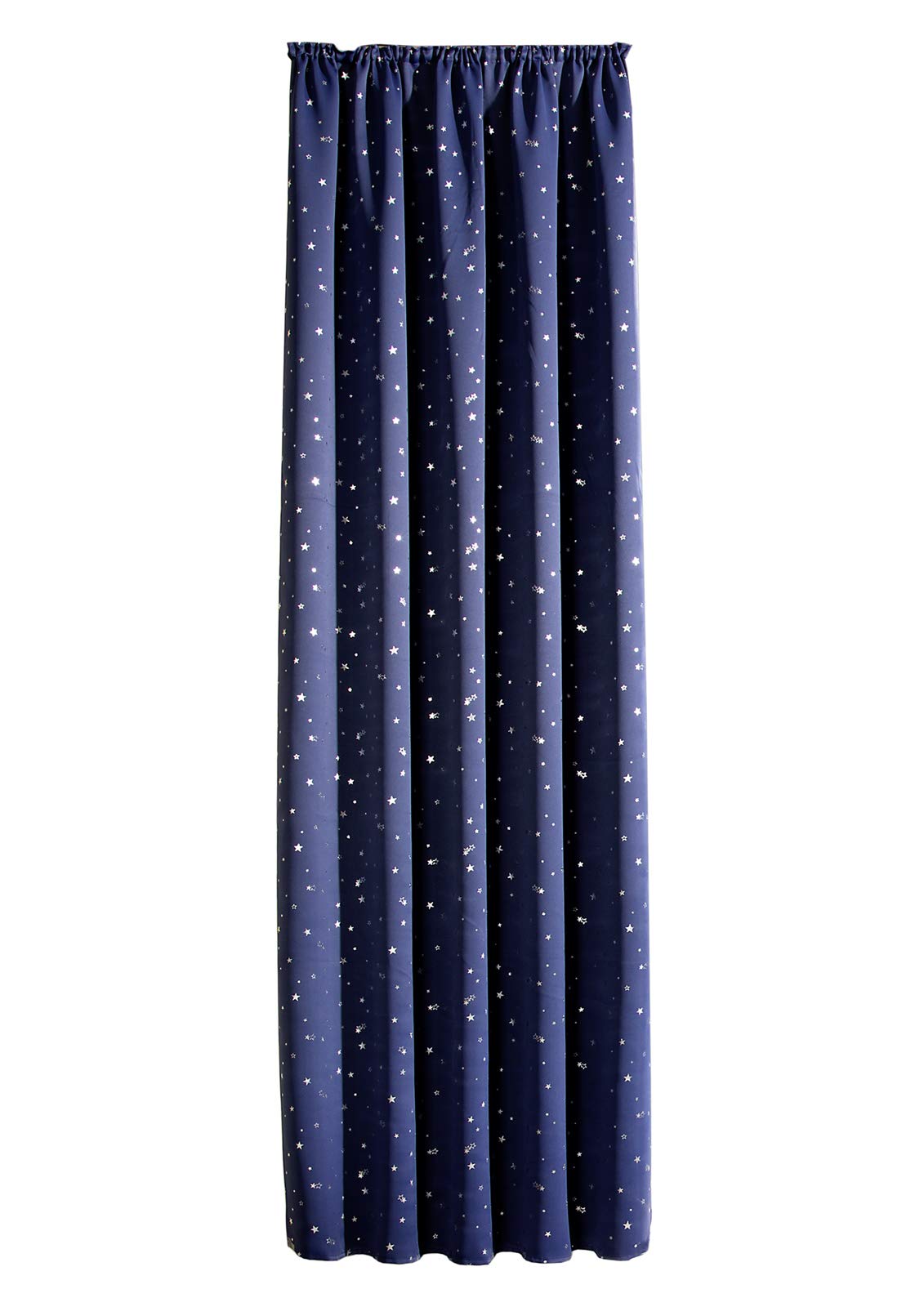 heimtexland Sterne Typ639 Verdunklungsgardine 175x135 cm Nachtblau