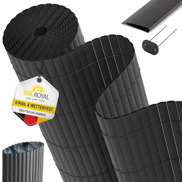 Sol Royal Sichtschutzmatte PVC mit Clips wetterfest