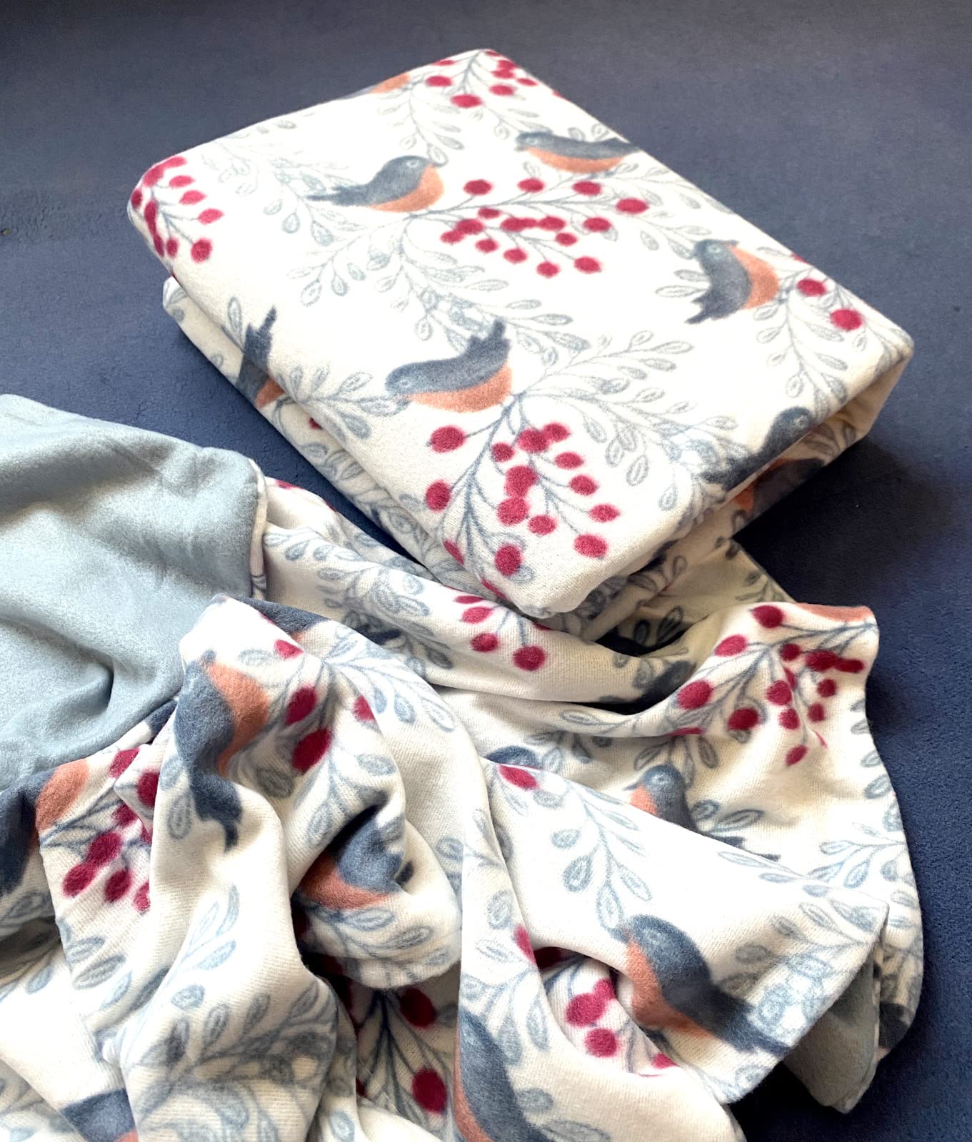 heimtexland Typ785 Bettwäsche 135x200 Vögel Fleece Allergiker